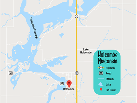 Holcombe Flowage Map